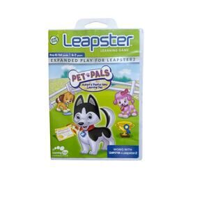 Leapster Pet Pals Game Adopt Playful New Learning Pals; With Case